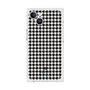 プレミアムスクエアケース［ Houndstooth Pattern Black with LANVIN en Bleu logo- ランバン 千鳥格子柄 ブラック ］