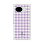 プレミアムスクエアケース［ Houndstooth Pattern Purple -with LANVIN en Bleu logo ランバン 千鳥格子柄 パープル ］
