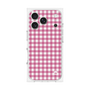 プレミアムスクエアケース［ Checkered Pink - ギンガムチェック ピンク ］