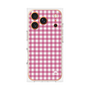 プレミアムスクエアケース［ Checkered Pink - ギンガムチェック ピンク ］