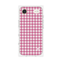プレミアムスクエアケース［ Checkered Pink - ギンガムチェック ピンク ］