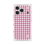 プレミアムスクエアケース［ Checkered Pink - ギンガムチェック ピンク ］