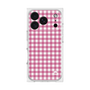 プレミアムスクエアケース［ Checkered Pink - ギンガムチェック ピンク ］