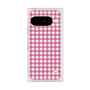プレミアムスクエアケース［ Checkered Pink - ギンガムチェック ピンク ］