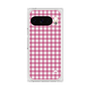 プレミアムスクエアケース［ Checkered Pink - ギンガムチェック ピンク ］