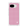 プレミアムスクエアケース［ Checkered Pink - ギンガムチェック ピンク ］
