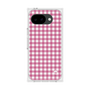 プレミアムスクエアケース［ Checkered Pink - ギンガムチェック ピンク ］