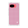 プレミアムスクエアケース［ Checkered Pink - ギンガムチェック ピンク ］