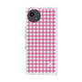 プレミアムスクエアケース［ Checkered Pink - ギンガムチェック ピンク ］