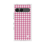 プレミアムスクエアケース［ Checkered Pink - ギンガムチェック ピンク ］