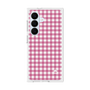 プレミアムスクエアケース［ Checkered Pink - ギンガムチェック ピンク ］
