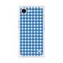 プレミアムスクエアケース［ Checkered Blue - ギンガムチェック ブルー ］