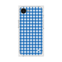 プレミアムスクエアケース［ Checkered Blue - ギンガムチェック ブルー ］
