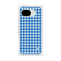 プレミアムスクエアケース［ Checkered Blue - ギンガムチェック ブルー ］