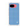 プレミアムスクエアケース［ Checkered Blue - ギンガムチェック ブルー ］