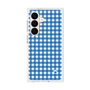 プレミアムスクエアケース［ Checkered Blue - ギンガムチェック ブルー ］
