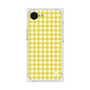 プレミアムスクエアケース［ Checkered Yellow - ギンガムチェック イエロー ］