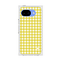 プレミアムスクエアケース［ Checkered Yellow - ギンガムチェック イエロー ］