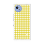 プレミアムスクエアケース［ Checkered Yellow - ギンガムチェック イエロー ］