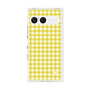 プレミアムスクエアケース［ Checkered Yellow - ギンガムチェック イエロー ］