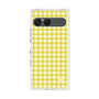 プレミアムスクエアケース［ Checkered Yellow - ギンガムチェック イエロー ］