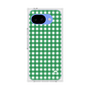 プレミアムスクエアケース［ Checkered Green - ギンガムチェック グリーン ］