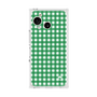 プレミアムスクエアケース［ Checkered Green - ギンガムチェック グリーン ］