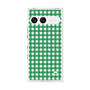 プレミアムスクエアケース［ Checkered Green - ギンガムチェック グリーン ］