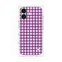 プレミアムスクエアケース［ Checkered Purple - ギンガムチェック パープル ］