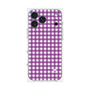 プレミアムスクエアケース［ Checkered Purple - ギンガムチェック パープル ］