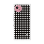 プレミアムスクエアケース［ Checkered Purple - ギンガムチェック ブラック ］