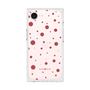 プレミアムスクエアケース［ Dippin dots Red - ディッピンドッツ レッド ］