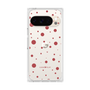 プレミアムスクエアケース［ Dippin dots Red - ディッピンドッツ レッド ］