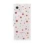 プレミアムスクエアケース［ Dippin dots Red - ディッピンドッツ レッド ］