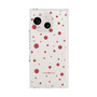 プレミアムスクエアケース［ Dippin dots Red - ディッピンドッツ レッド ］