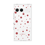 プレミアムスクエアケース［ Dippin dots Red - ディッピンドッツ レッド ］