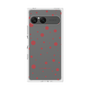 プレミアムスクエアケース［ Dippin dots Red - ディッピンドッツ レッド ］