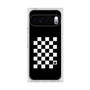 プレミアムスクエアケース［ Racing checkered flag - レーシングチェッカーフラッグ ］
