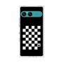 プレミアムスクエアケース［ Racing checkered flag - レーシングチェッカーフラッグ ］