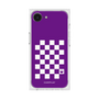 プレミアムスクエアケース［ Racing checkered flag Purple - レーシングチェッカーフラッグ パープル ］