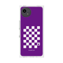 プレミアムスクエアケース［ Racing checkered flag Purple - レーシングチェッカーフラッグ パープル ］