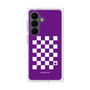 プレミアムスクエアケース［ Racing checkered flag Purple - レーシングチェッカーフラッグ パープル ］