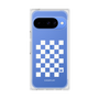 プレミアムスクエアケース［ Racing checkered flag White - レーシングチェッカーフラッグ ホワイト ］