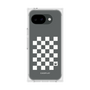 プレミアムスクエアケース［ Racing checkered flag White - レーシングチェッカーフラッグ ホワイト ］