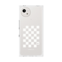 プレミアムスクエアケース［ Racing checkered flag White - レーシングチェッカーフラッグ ホワイト ］