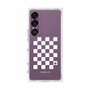 プレミアムスクエアケース［ Racing checkered flag White - レーシングチェッカーフラッグ ホワイト ］
