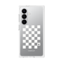 プレミアムスクエアケース［ Racing checkered flag White - レーシングチェッカーフラッグ ホワイト ］