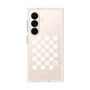 プレミアムスクエアケース［ Racing checkered flag White - レーシングチェッカーフラッグ ホワイト ］