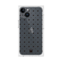 プレミアムスクエアケース［ CASEPLAY Crown dots Black - ケースプレイ・クラウン・ドッツ ブラック ］