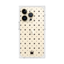 プレミアムスクエアケース［ CASEPLAY Crown dots Black - ケースプレイ・クラウン・ドッツ ブラック ］